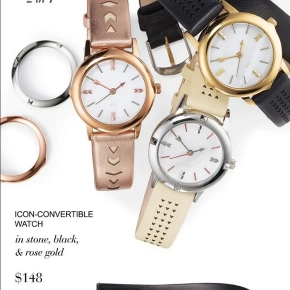 Stella & Dot Icon Convertible Watch STELLA & DOT BLACK ICON CONVERTIBLE WATCH BRAND NEW IN  main image 2